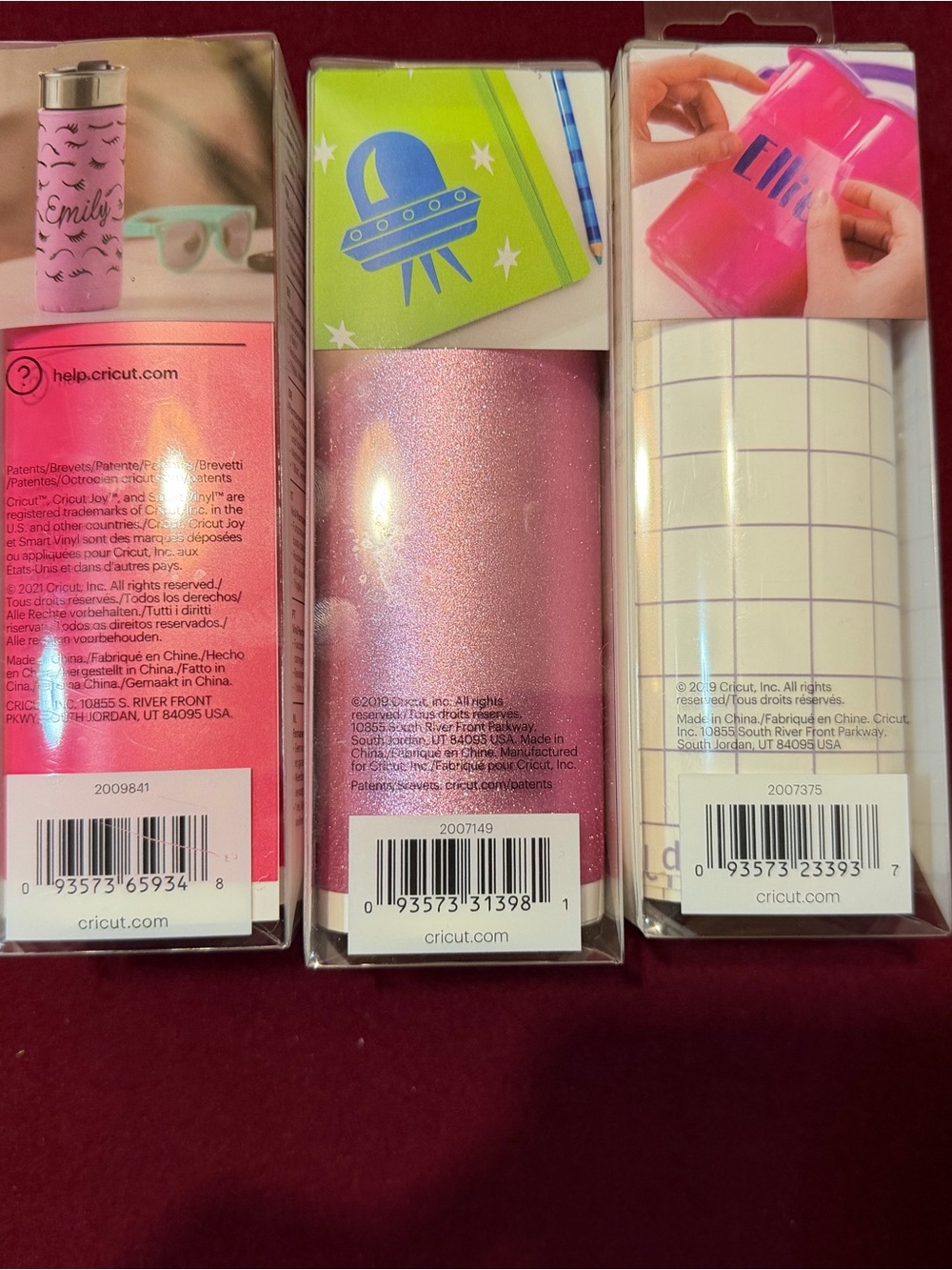 Cricut Pink Glitter Transfer Sheets & Craft Roll Set - Pink